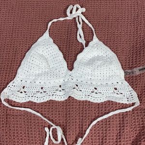 Crocheted swim top/crop top!